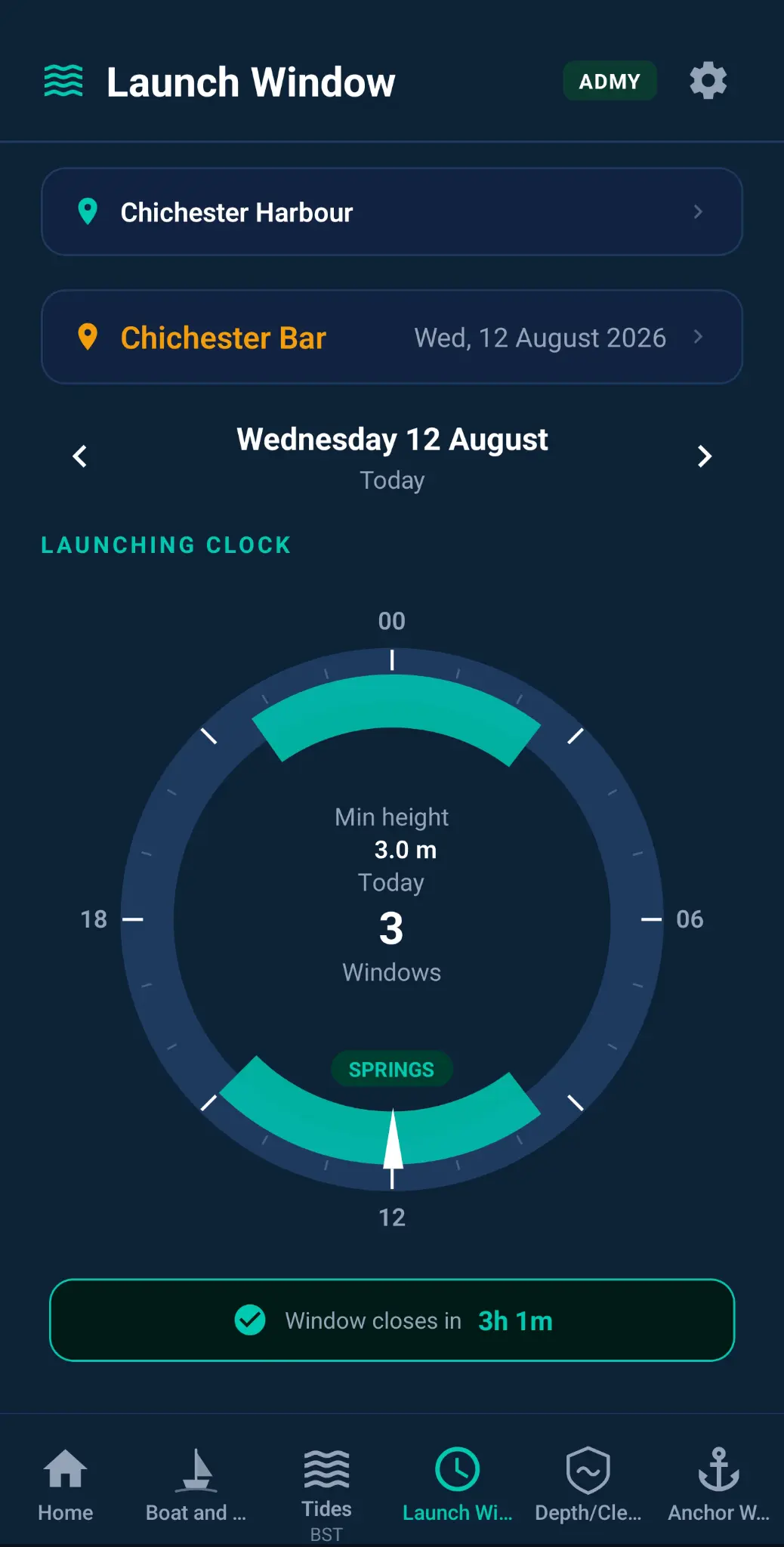 Launch Window overview